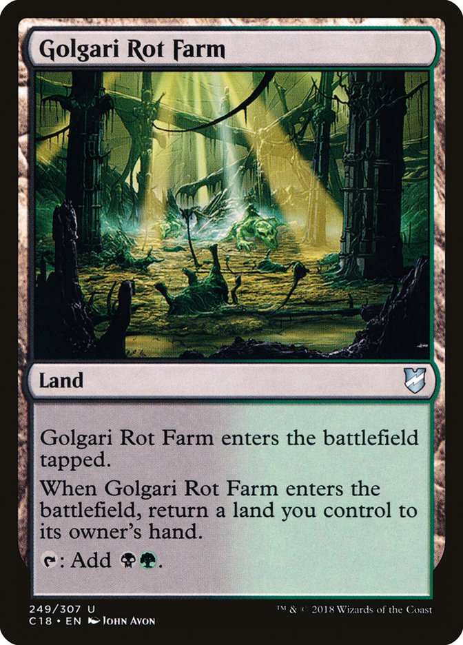 Golgari Rot Farm [Commander 2018] | Card Citadel