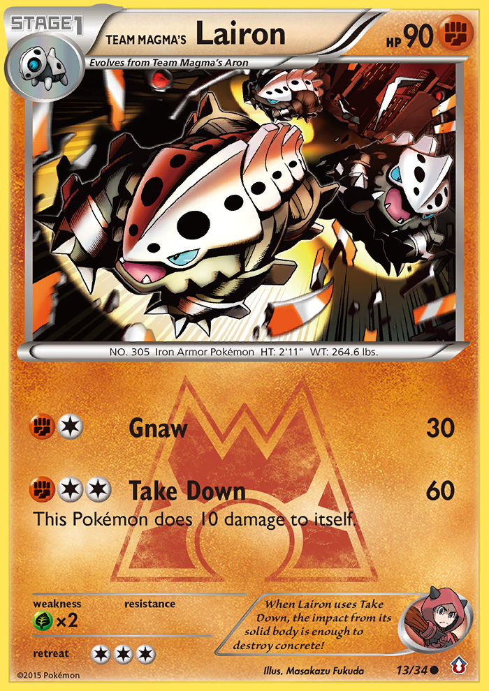 Team Magma's Lairon (13/34) [XY: Double Crisis] | Card Citadel
