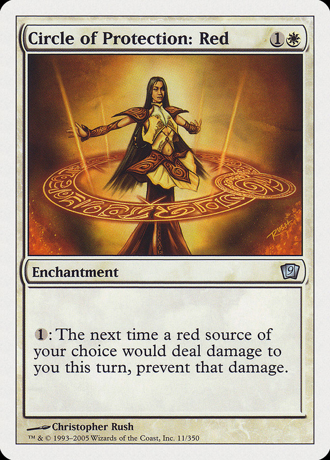 Circle of Protection: Red [Ninth Edition] | Card Citadel