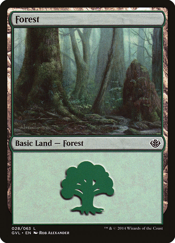 Forest (28) (Garruk vs. Liliana) [Duel Decks Anthology] | Card Citadel