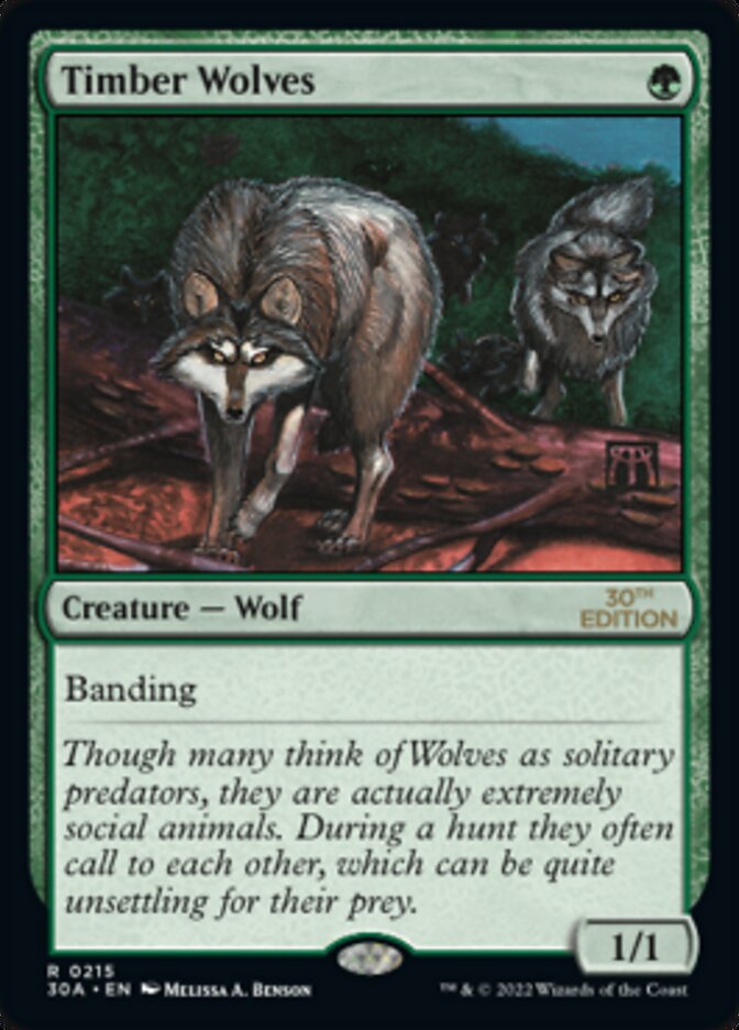 Timber Wolves [30th Anniversary Edition] | Card Citadel