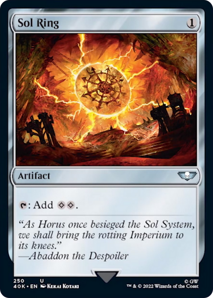 Sol Ring (250) (Surge Foil) [Universes Beyond: Warhammer 40,000] | Card Citadel