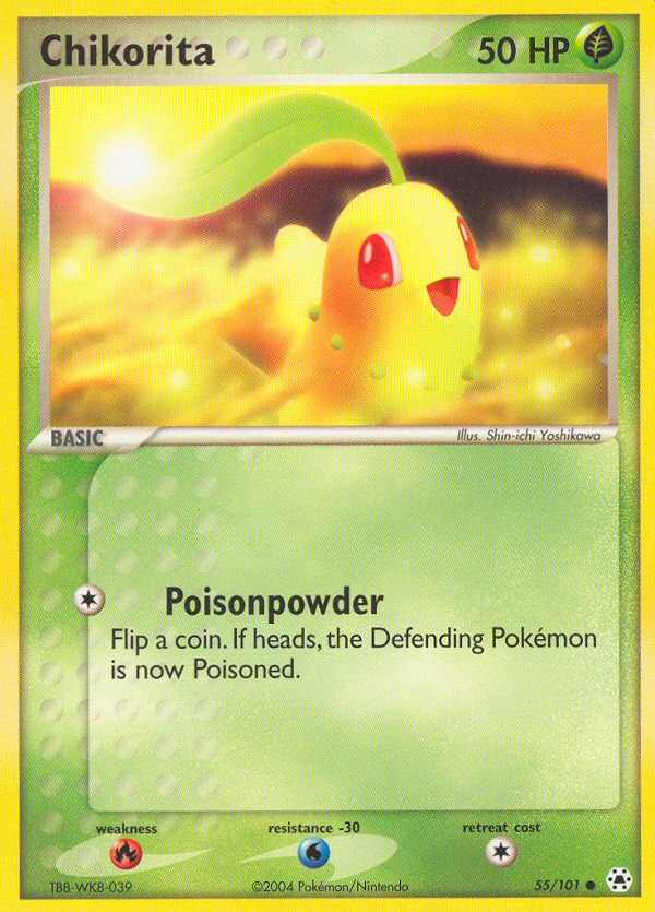 Chikorita (55/101) [EX: Hidden Legends] | Card Citadel