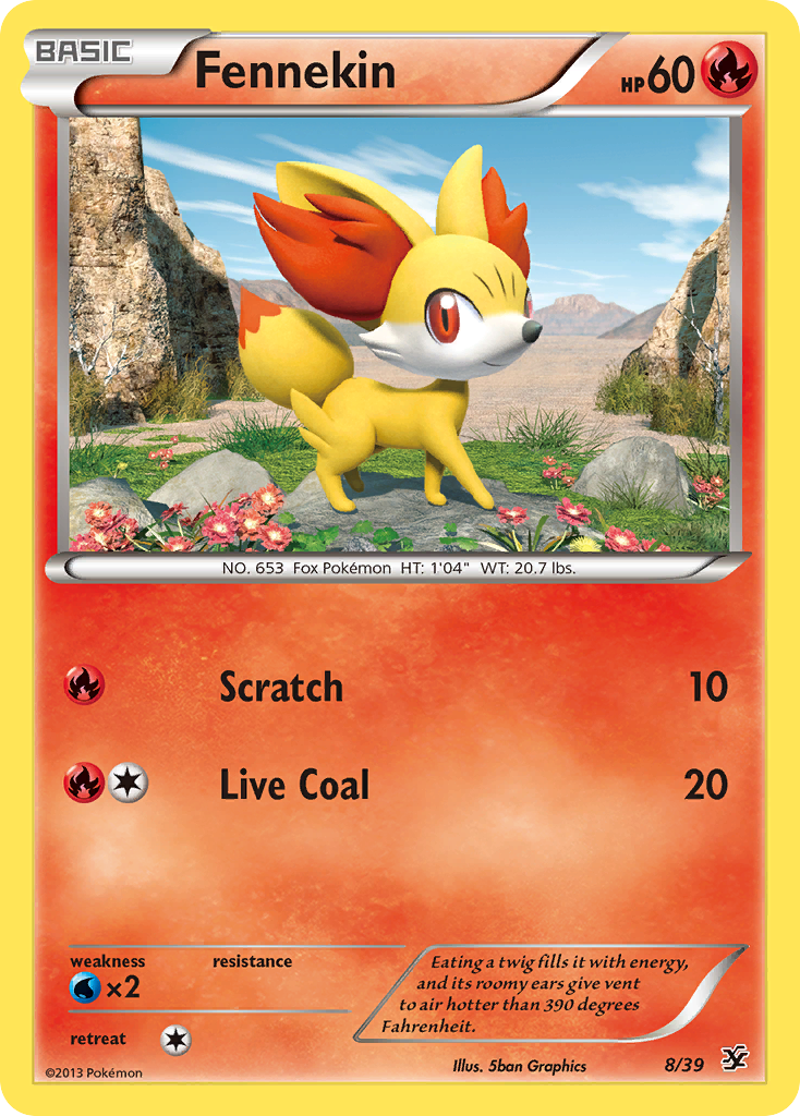 Fennekin (8/39) [XY: Kalos Starter Set] | Card Citadel