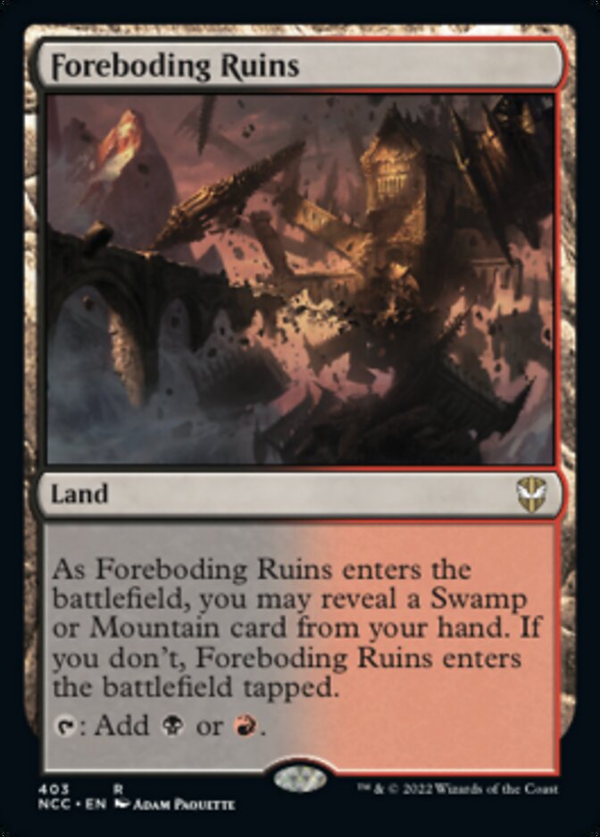 Foreboding Ruins [Streets of New Capenna Commander] | Card Citadel