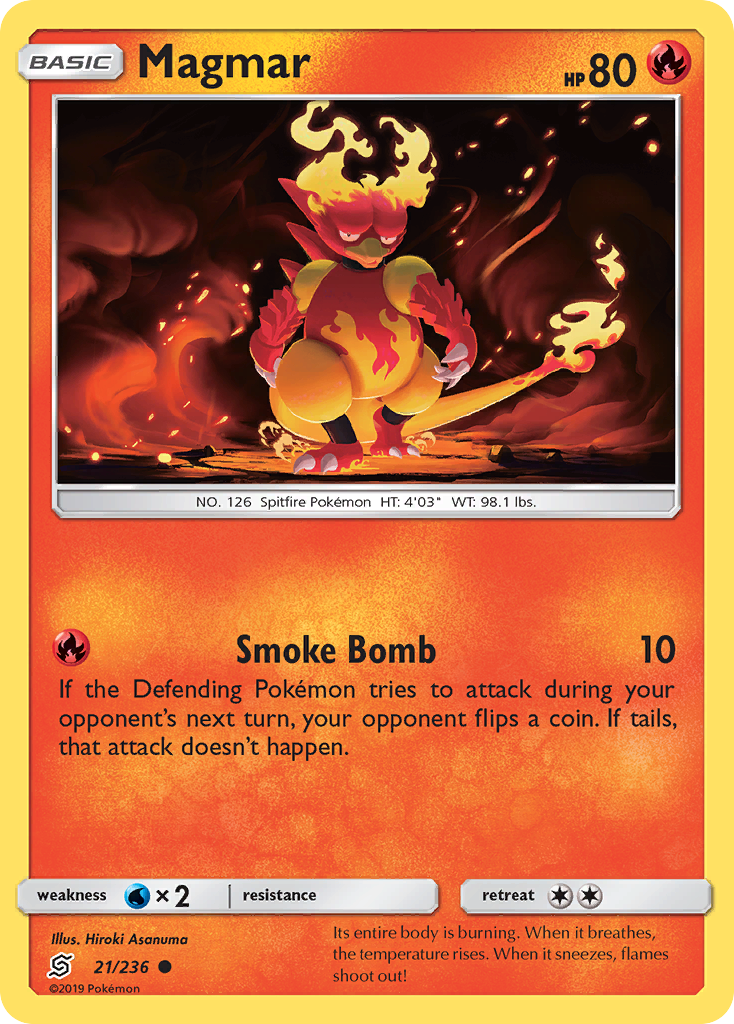 Magmar (21/236) [Sun & Moon: Unified Minds] | Card Citadel