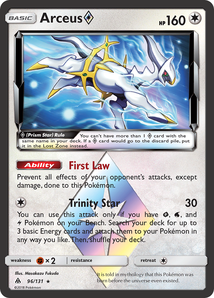 Arceus (96/131) (Prism Star) [Sun & Moon: Forbidden Light] | Card Citadel