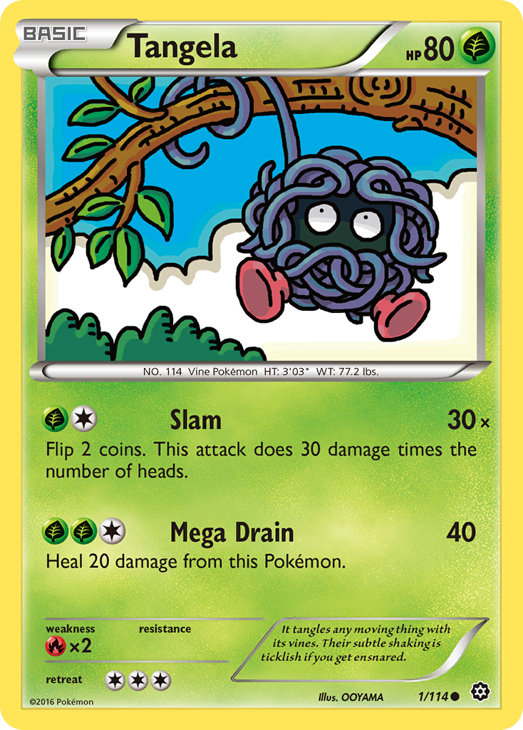 Tangela (1/114) [XY: Steam Siege] | Card Citadel