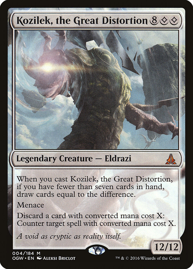 Kozilek, the Great Distortion [Oath of the Gatewatch] | Card Citadel