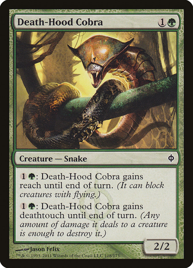 Death-Hood Cobra [New Phyrexia] | Card Citadel