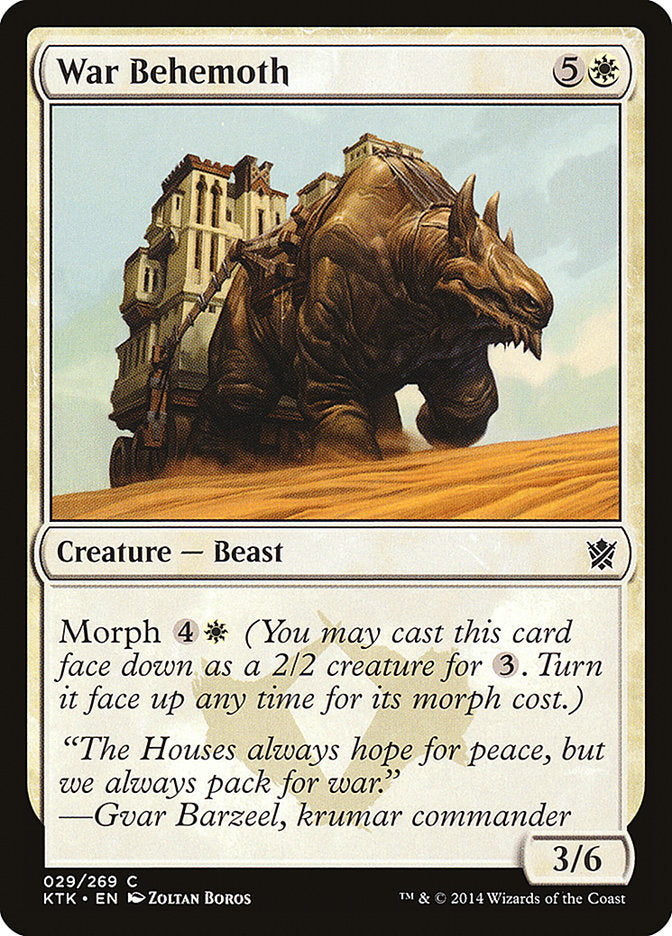 War Behemoth [Khans of Tarkir] | Card Citadel