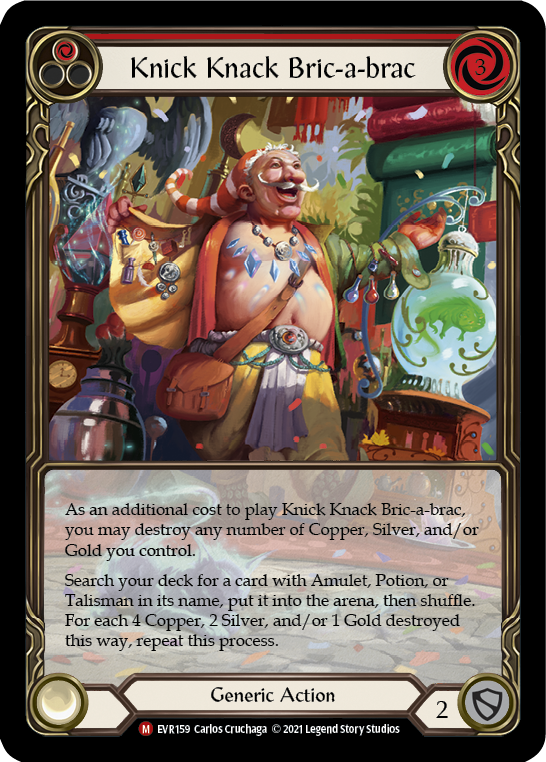 Knick Knack Bric-a-brac [EVR159] (Everfest)  1st Edition Extended Art Rainbow Foil | Card Citadel