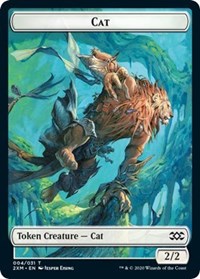 Cat // Copy Double-sided Token [Double Masters Tokens] | Card Citadel