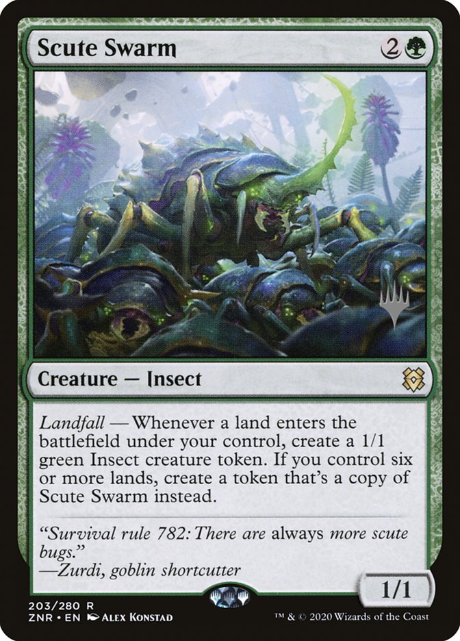 Scute Swarm (Promo Pack) [Zendikar Rising Promos] | Card Citadel