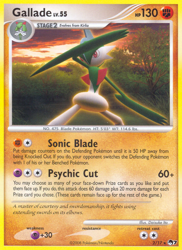 Gallade (2/17) [POP Series 7] | Card Citadel