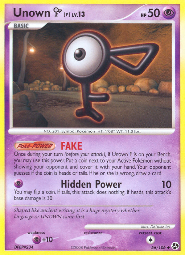 Unown F (56/106) [Diamond & Pearl: Great Encounters] | Card Citadel