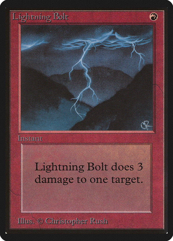 Lightning Bolt [Limited Edition Beta] | Card Citadel