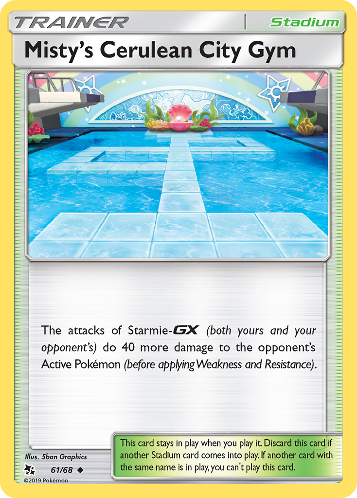 Misty's Cerulean City Gym (61/68) [Sun & Moon: Hidden Fates] | Card Citadel