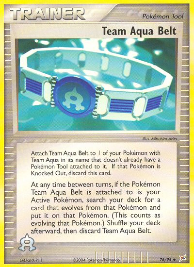 Team Aqua Belt (76/95) [EX: Team Magma vs Team Aqua] | Card Citadel