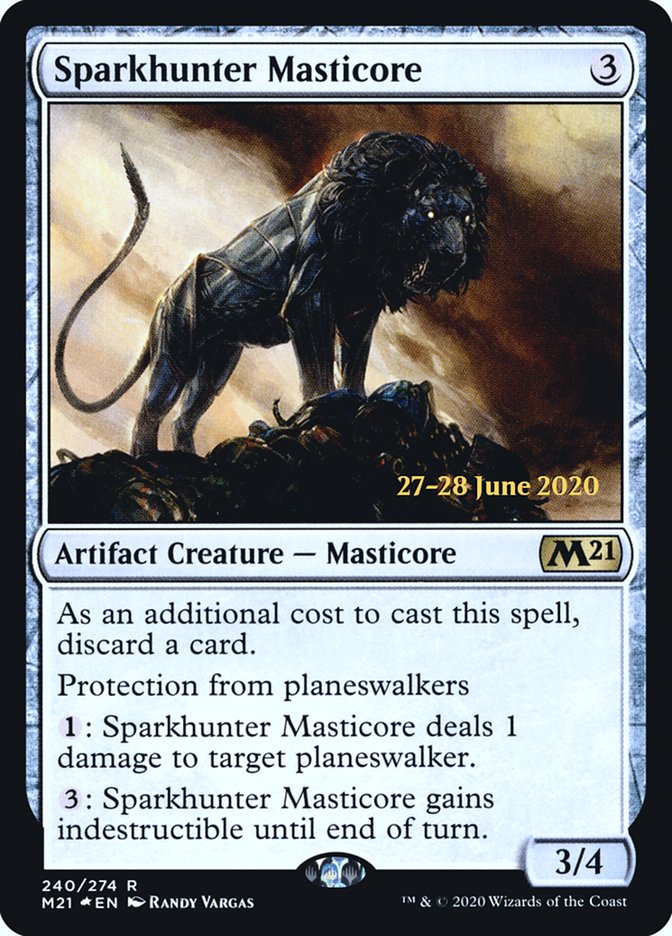 Sparkhunter Masticore  [Core Set 2021 Prerelease Promos] | Card Citadel