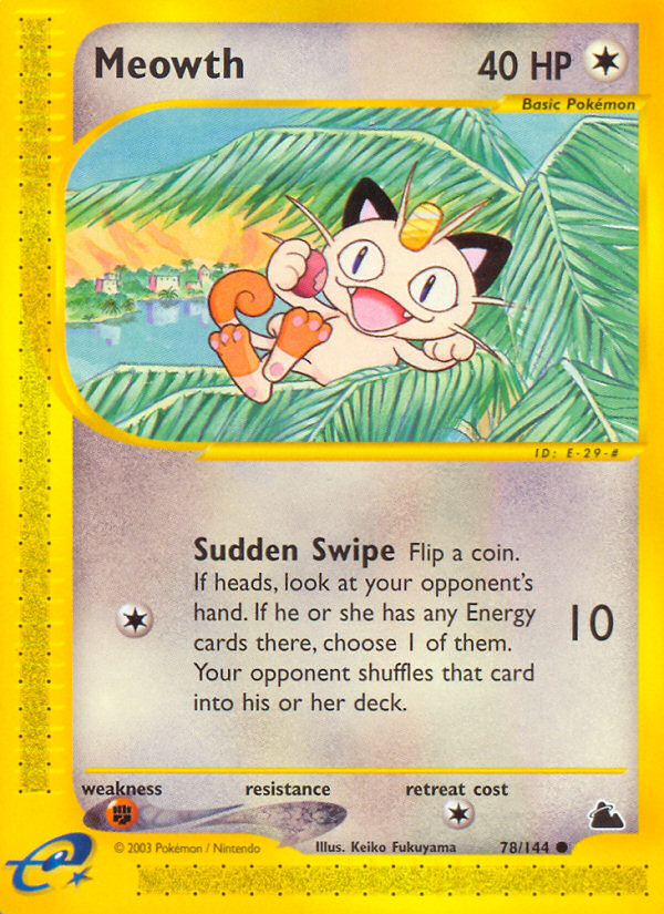 Meowth (78/144) [Skyridge] | Card Citadel