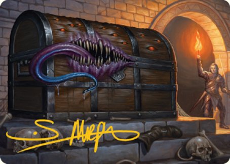 Mimic Art Card (Gold-Stamped Signature) [Dungeons & Dragons: Adventures in the Forgotten Realms Art Series] | Card Citadel