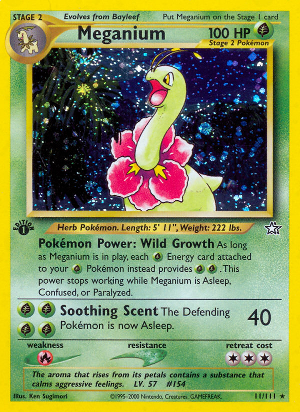 Meganium (11/111) [Neo Genesis 1st Edition] | Card Citadel