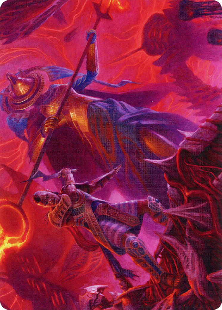 Djeru and Hazoret Art Card [March of the Machine Art Series] | Card Citadel