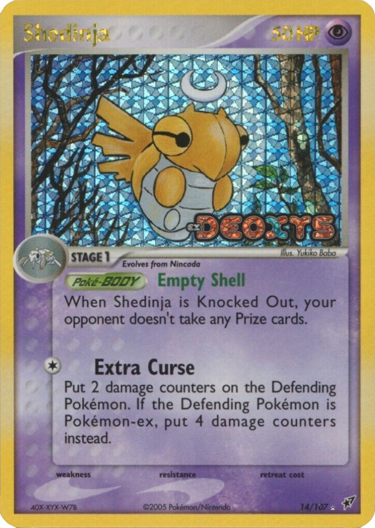 Shedinja (14/107) (Stamped) [EX: Deoxys] | Card Citadel