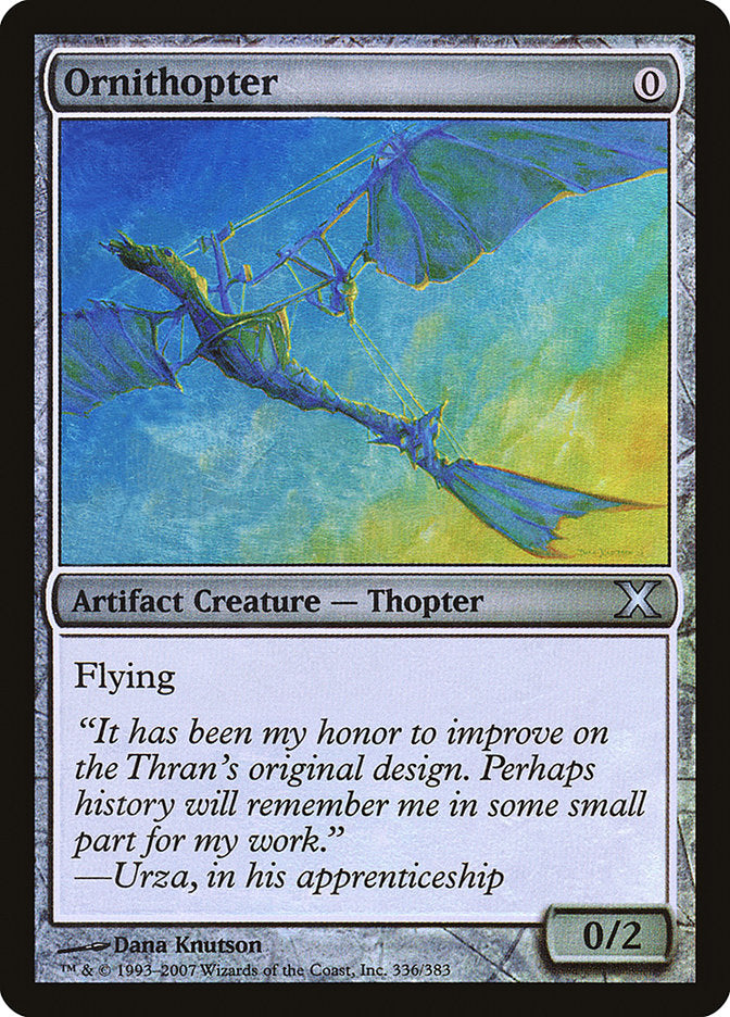 Ornithopter (Premium Foil) [Tenth Edition] | Card Citadel