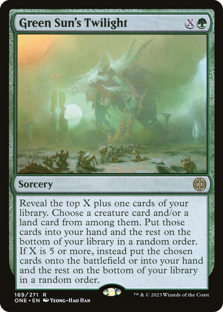 Green Sun's Twilight [Phyrexia: All Will Be One] | Card Citadel