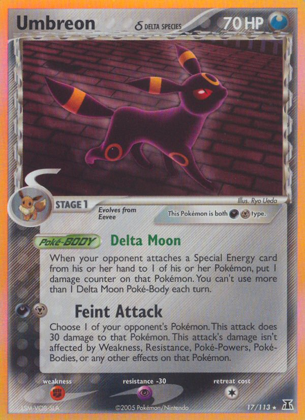 Umbreon (17/113) (Delta Species) [EX: Delta Species] | Card Citadel