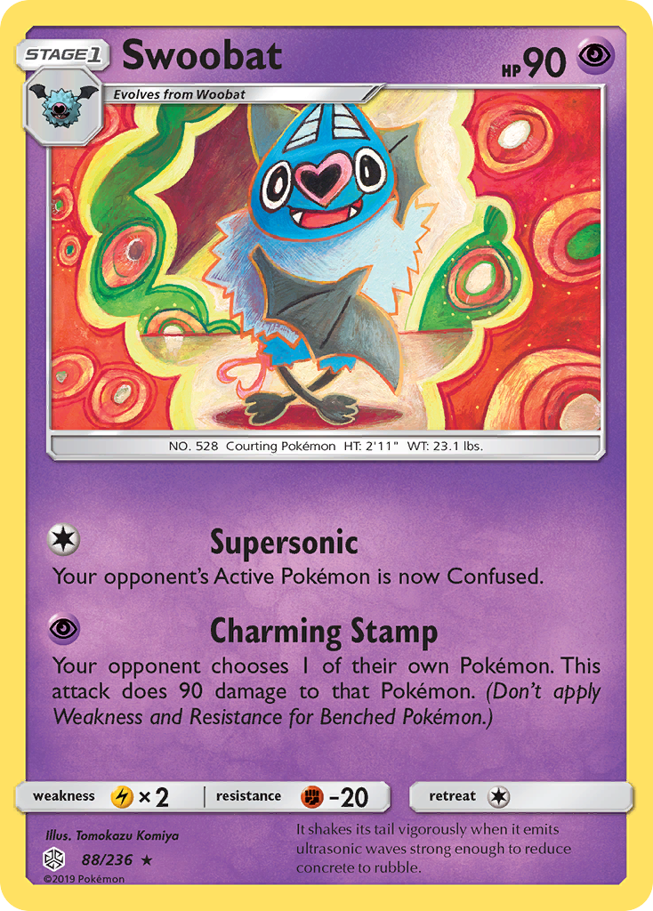 Swoobat (88/236) [Sun & Moon: Cosmic Eclipse] | Card Citadel