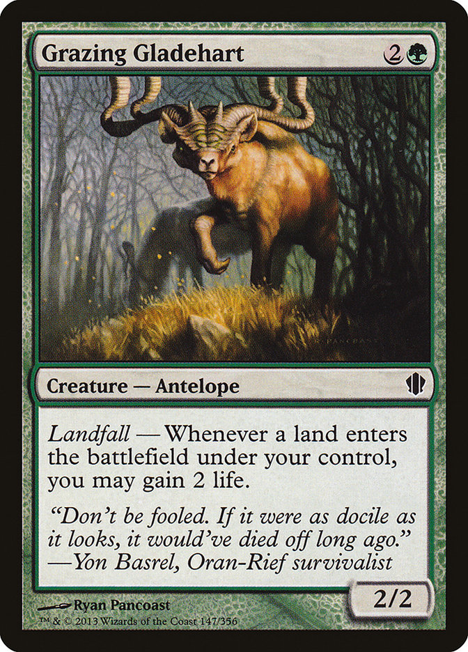 Grazing Gladehart [Commander 2013] | Card Citadel