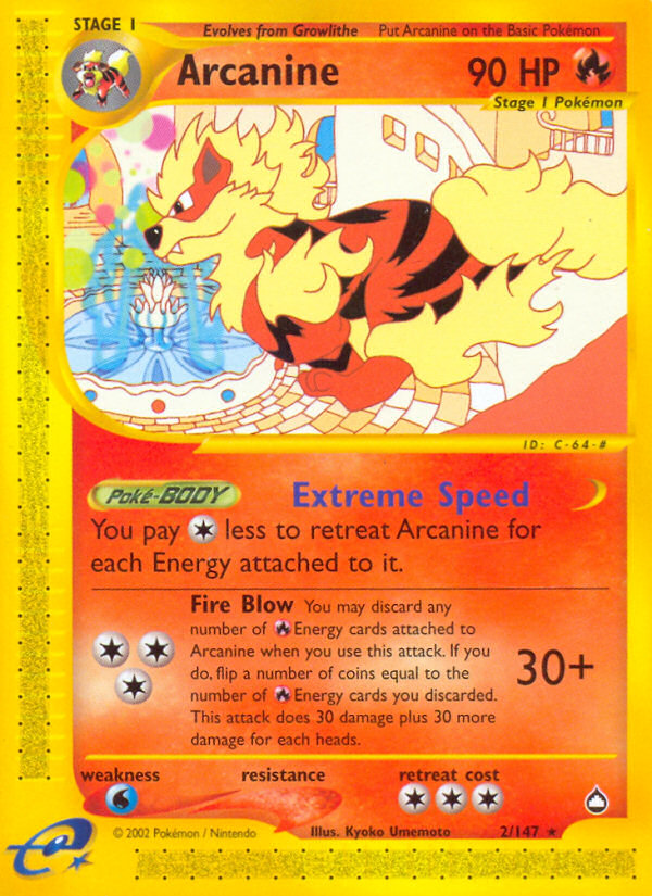 Arcanine (2/147) [Aquapolis] | Card Citadel