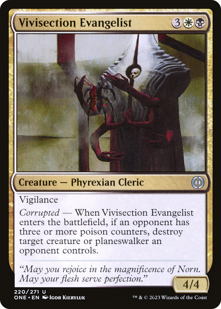 Vivisection Evangelist [Phyrexia: All Will Be One] | Card Citadel