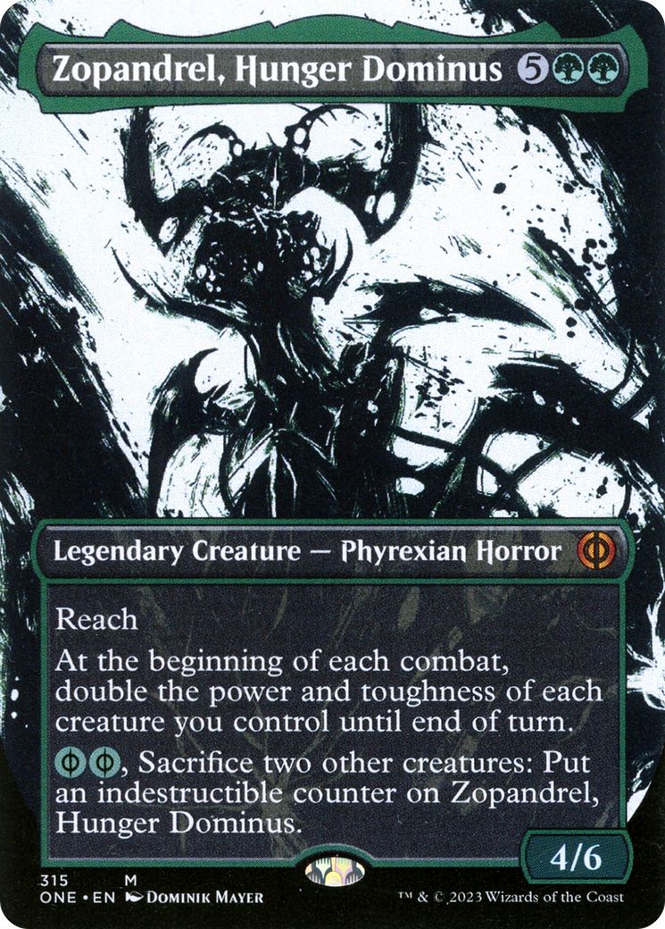 Zopandrel, Hunger Dominus (Borderless Ichor) [Phyrexia: All Will Be One] | Card Citadel