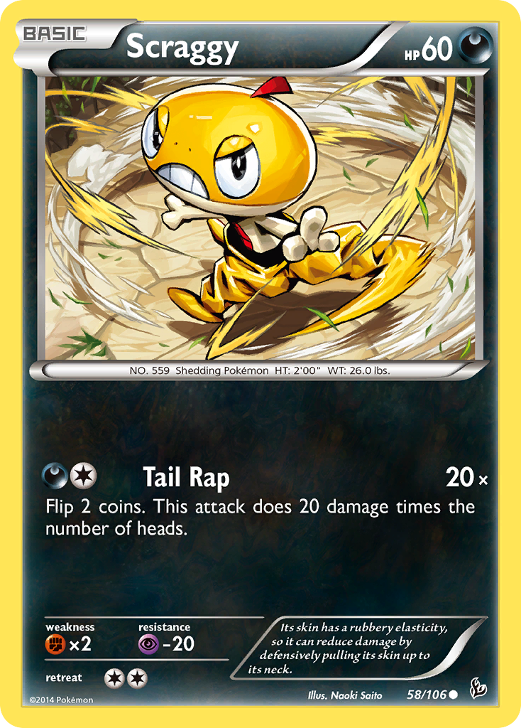 Scraggy (58/106) [XY: Flashfire] | Card Citadel