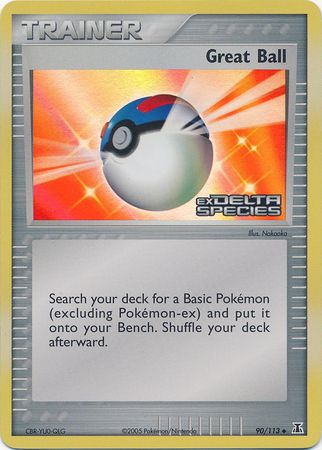 Great Ball (90/113) (Stamped) [EX: Delta Species] | Card Citadel