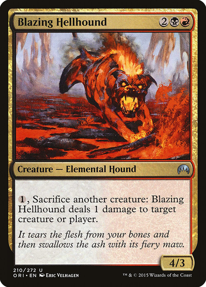 Blazing Hellhound [Magic Origins] | Card Citadel