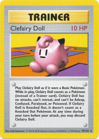 Clefairy Doll (70/102) [Base Set Shadowless Unlimited] | Card Citadel