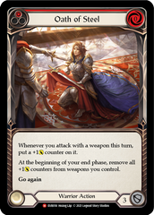 Oath of Steel (Red) [EVR056] (Everfest)  1st Edition Rainbow Foil | Card Citadel