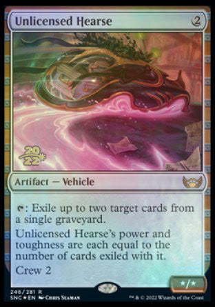 Unlicensed Hearse [Streets of New Capenna Prerelease Promos] | Card Citadel