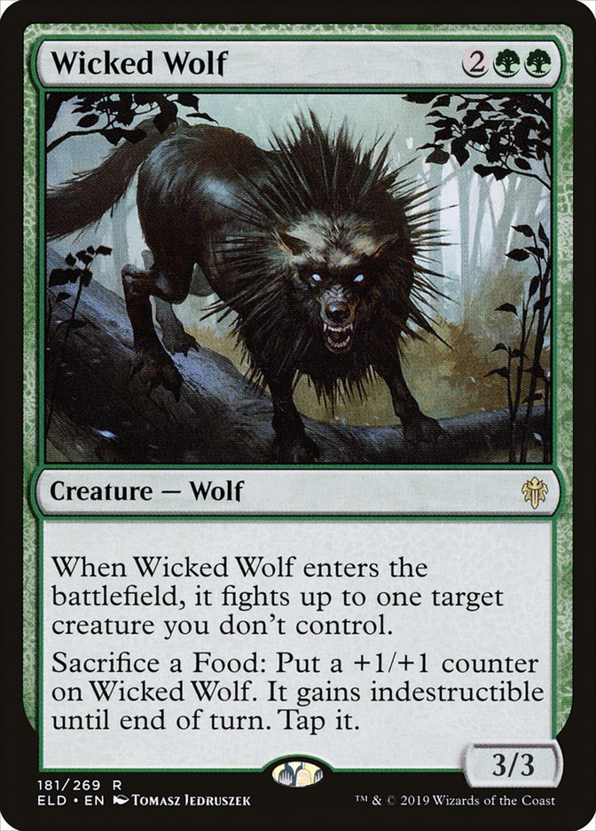 Wicked Wolf [Throne of Eldraine] | Card Citadel