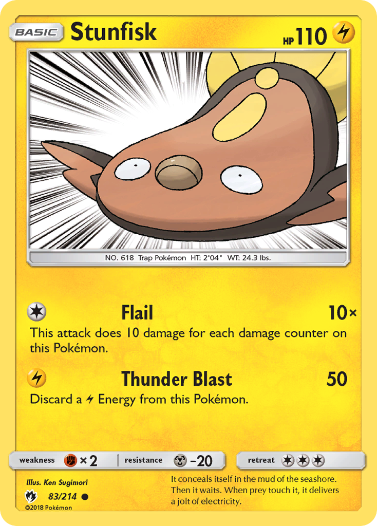 Stunfisk (83/214) [Sun & Moon: Lost Thunder] | Card Citadel