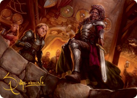 Veteran Dungeoneer Art Card (Gold-Stamped Signature) [Dungeons & Dragons: Adventures in the Forgotten Realms Art Series] | Card Citadel