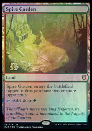 Spire Garden [Commander Legends: Battle for Baldur's Gate Prerelease Promos] | Card Citadel