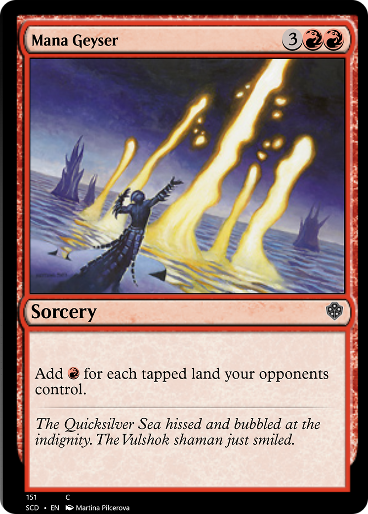 Mana Geyser [Starter Commander Decks] | Card Citadel