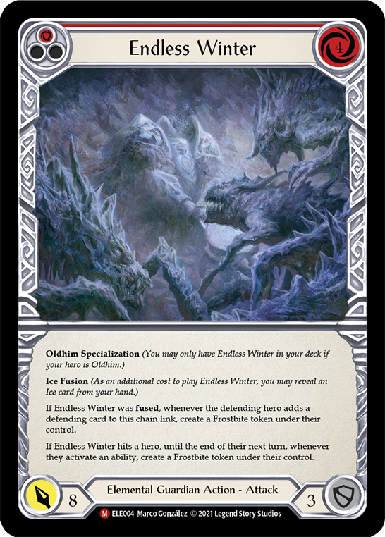 Endless Winter [ELE004] (Tales of Aria)  1st Edition Normal | Card Citadel