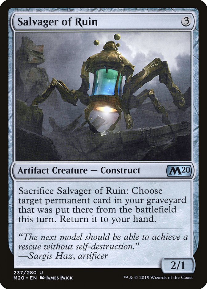 Salvager of Ruin [Core Set 2020] | Card Citadel